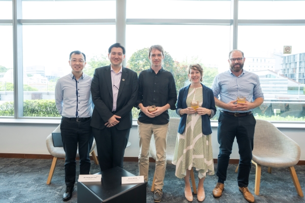 From left to right: Mr. Ken Neo, Director of Research; Dr. Cheong Wei Yang, Vice Provost of Strategic Research Partnerships; Orlando Woods, Professor of Geography; Sayd Randle, Assistant Professor of Urban Studies; Jason Grant Allen, Associate Professor of Law